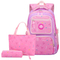 New Three Piece Set of Casual Waterproof Lightweight Backpack for Primary and Secondary School Students
