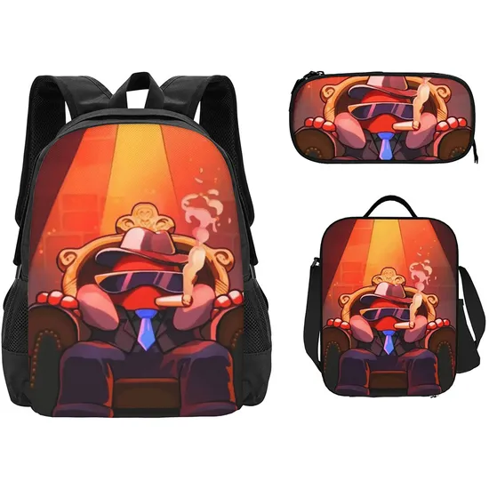 Factory Customized Backpack Three Piece Set Game Peripheral Backpack Pencil Case Shoulder Bag