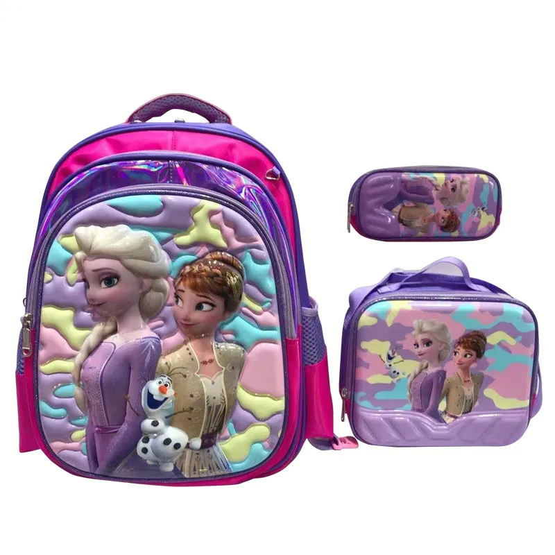 New 3piece Set Children&prime;s Trolley Backpack for Primary School Students