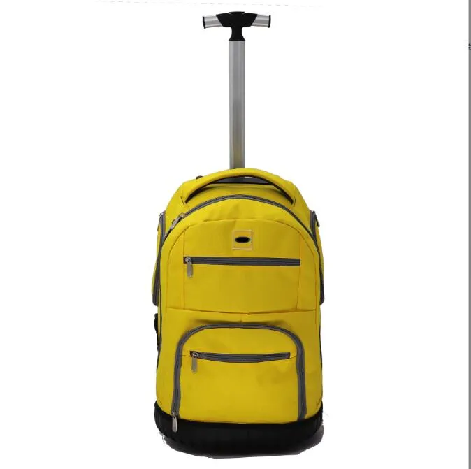 Large Capacity Backpack Rolling Backpack Waterproof Carry-on Trolley Suitcase Compact Business Backpack with Wheels