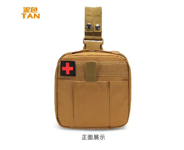Tactical Leg Medical Kit Multifunctional First Aid Kit Waist Bag Outdoor Molle Accessory Bag