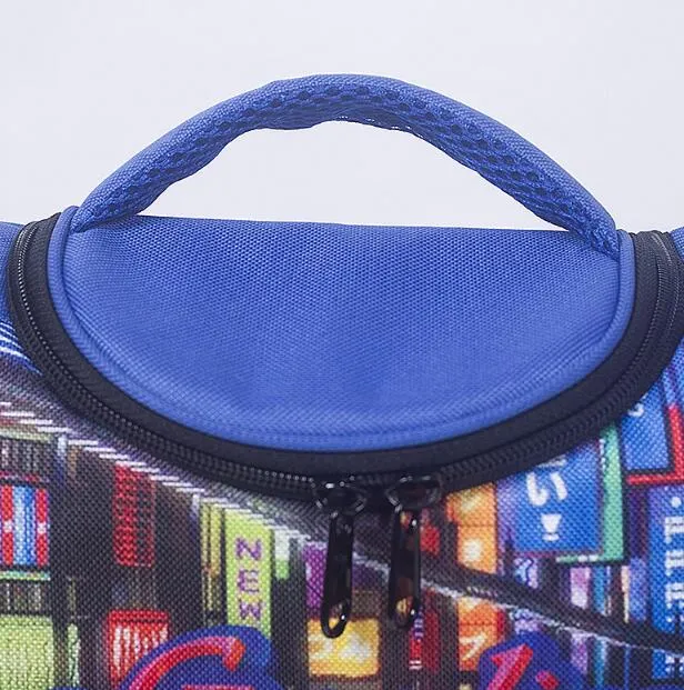 New Full Color Printing Thermal Insulation Cooler Bag Kids Lunch Box Bag Lunch Cooler Bag