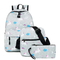 High School Female Unicorn Children′s Backpack Customized Crossbody Bag Pen Bag Three Piece Set