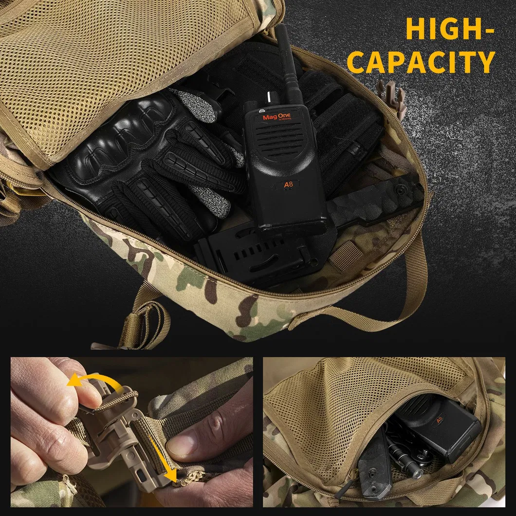 Outdoor Backpack Tactical Backpack 500d Nylon Splash Proof Portable Lightweight Tactical Bag