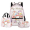 2024 New 3D Kuromi Student School Bag Backpack Lunch Bag Pen Bag Three Piece Set