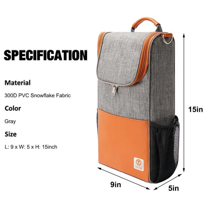 Customize Your Logo Aluminum Foil Cooler Bottle Bag Insulated Wine Cooler Bag