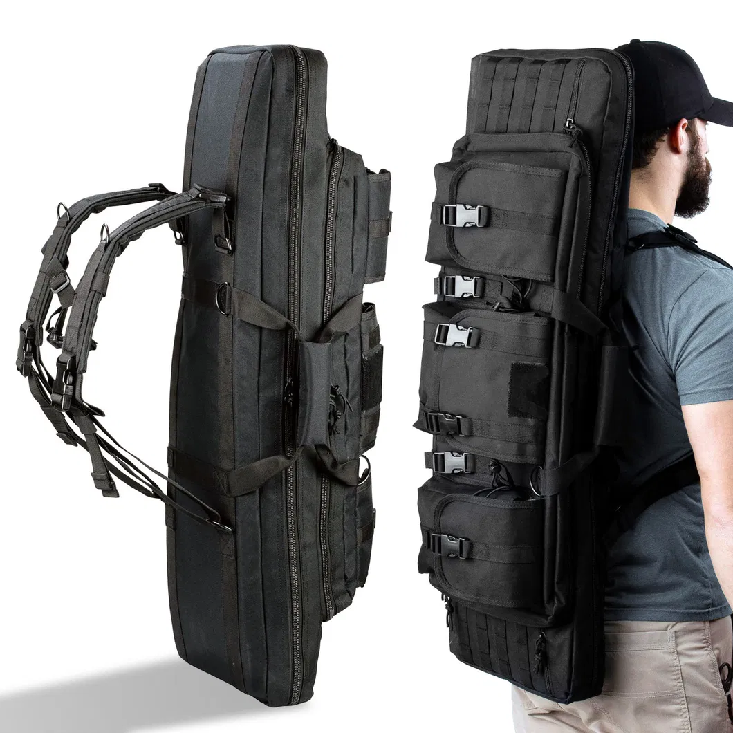 Factory Customized Sports Outdoor Tactical Gun Bag Three-Layer Fishing Gear Bag