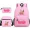 Schoolbags Around Hell Inn Anime Three Piece Schoolbag for Students Cartoon Printing Trend Backpack
