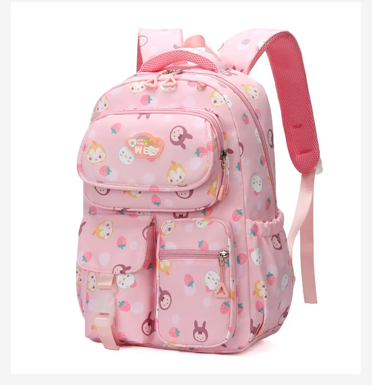 Factory New Elementary School Backpack Splash Proof Large Capacity Casual Three Piece Backpack Set