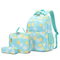 2024 New Printed High School Girls Bag Large Capacity Three Piece Backpack