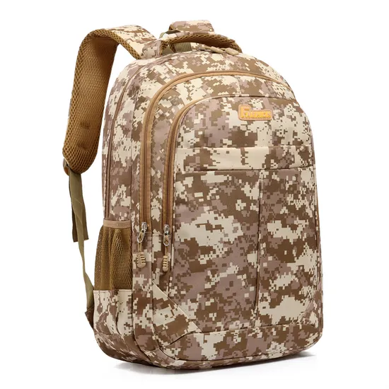 Camouflage Backpack Training Backpack Oxford Cloth Lightweight Waterproof Travel Backpack