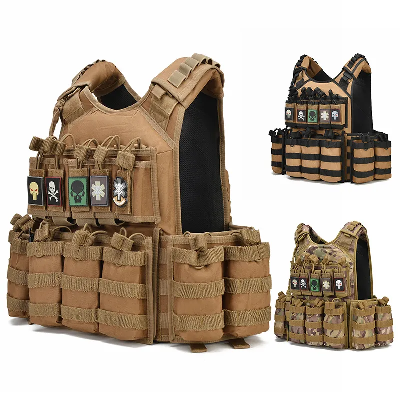 Molle Tactical Vest Multi Functional Lightweight Vest Set for Training Clothing Security Protection Vest