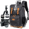 New Shoulder Photography Backpack Diagonal SLR Digital Bag Waterproof Canvas Camera Inner Backpack