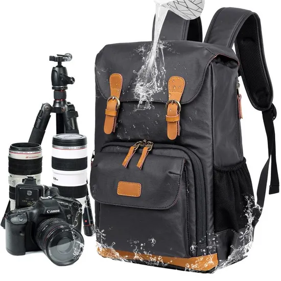 New Shoulder Photography Backpack Diagonal SLR Digital Bag Waterproof Canvas Camera Inner Backpack