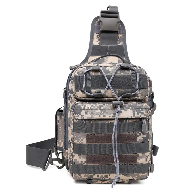 Outdoor Camouflage Shoulder Bag Cycling Chest Bag Multifunctional Cross Bag