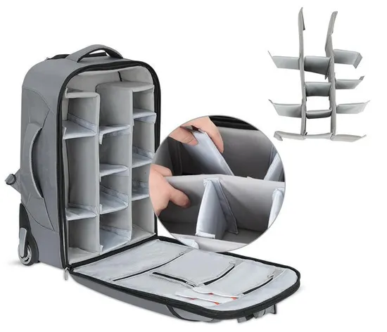 SLR Camera Backpack for Outdoor Photography, Pull Rod Backpack, Multifunctional Digital Camera Backpack
