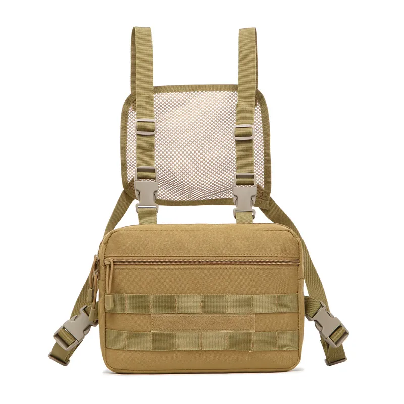 New Mens Multifunctional Chest Bag Tactical Anti-Theft Trendy Hip-Hop Bag