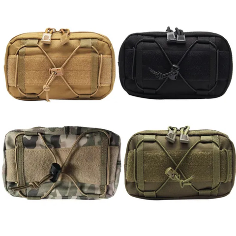 Wholesale Molle Accessory Bag Tactical Waist Bag Multifunctional Mobile Phone Bag Camouflage Hanging Bag