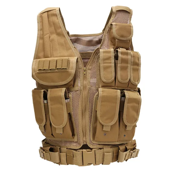 Summer Training Lightweight Multifunctional Outdoor Camouflage Triple Pocket Tactical Vest