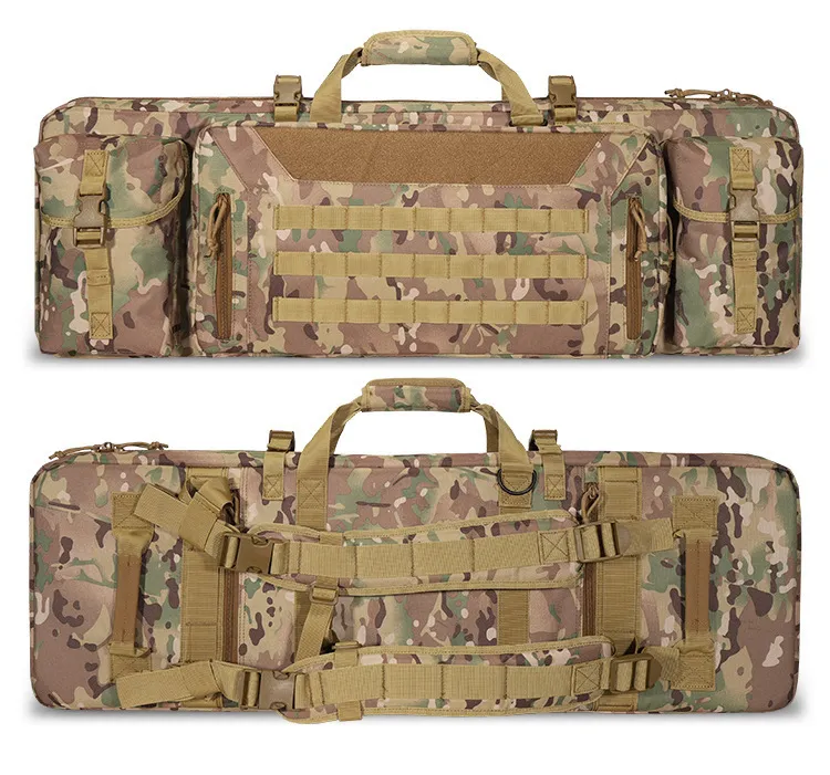 Outdoor Tactical Gun Bag with Large Capacity Double-Layer Wear-Resistant and Waterproof Outdoor Training Gun Storage Bag