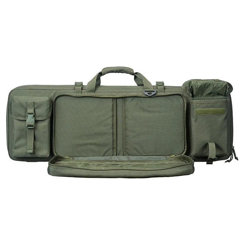 Outdoor Tactical Gun Bag with Large Capacity Double-Layer Wear-Resistant and Waterproof Outdoor Training Gun Storage Bag