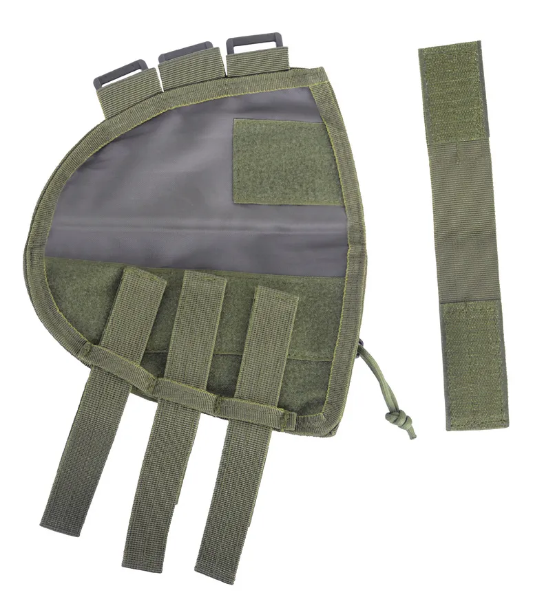 Double Layer 7+7 Confucius Magazine Bag Set Camouflage Outdoor Hunting Multifunctional Tactical Cheek Rest Cover Bullet Bag