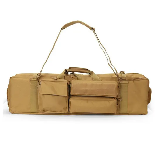 New Tactical M249 Heavy Gun Bag Outdoor Camo Loading Gun Bag Large Double Layered Single Shoulder Crossbody Fishing Bag