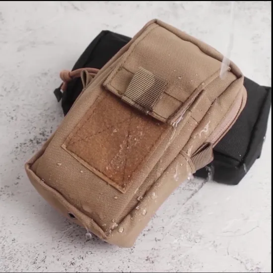 Shoulder Strap Hanging Bag Outdoor Tactical Bag Molle Accessory Walkie Talkie Phone Bag