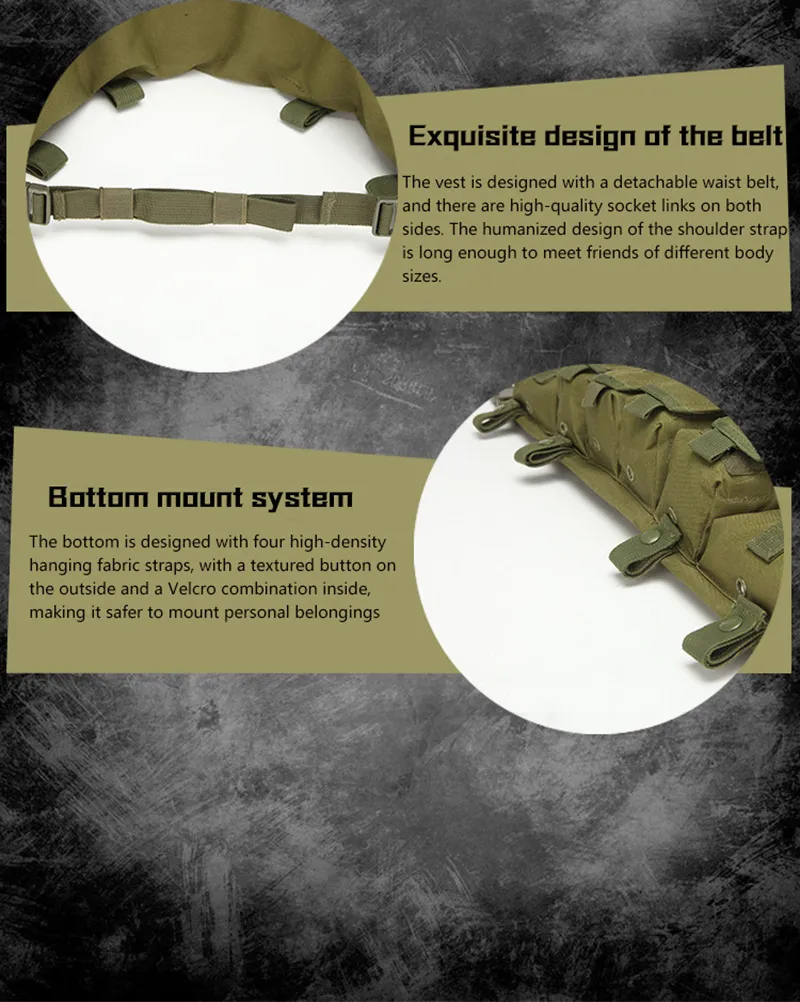 Tactical Ak 600d Oxford Cloth Vest Durable Shooting Game Expansion Equipment Outdoor Training Vest