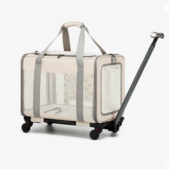 Large-Capacity Trolley Pet Carrying Bag Breathable Dog Bag Foldable Trolley Breathable Cat Shoulder Bag