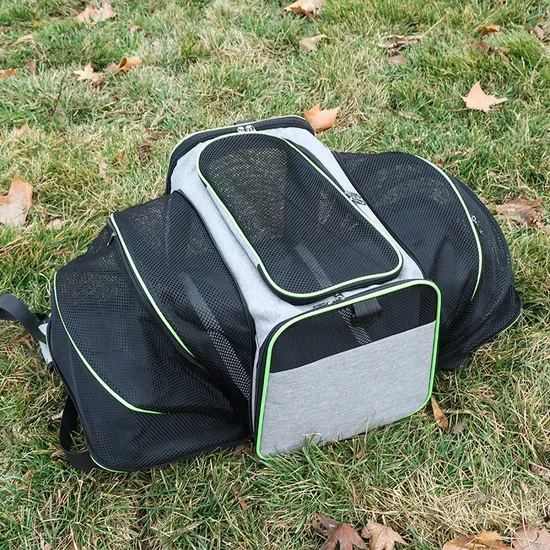 New Design Transport Bag Dog Portable Carrier Convenient Folding Expansion Softsided Pet Travel Carrier Bag Pet Travel Sling Bag