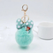 Pink Puff Keychain POM Mickey Head Keychain Pompom Tassel Keychain Pink