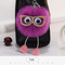 Puff Ball Owl Faux Fur POM POM Keychain Handbag Purse Jewelry Holder Keyring Backpack Pendants