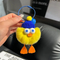Super Cute and Soft Real Keyring Duckling Car Key Chain Pendant