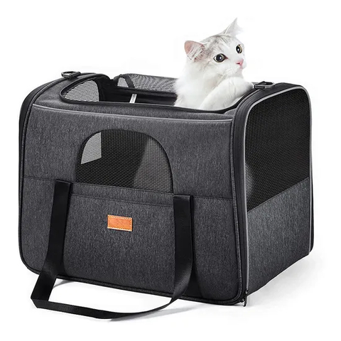 Portable Cat Dog Carrier Bag Breathable Pet Organizer Pouch Folding Transport Pet Dog Carrier Bag