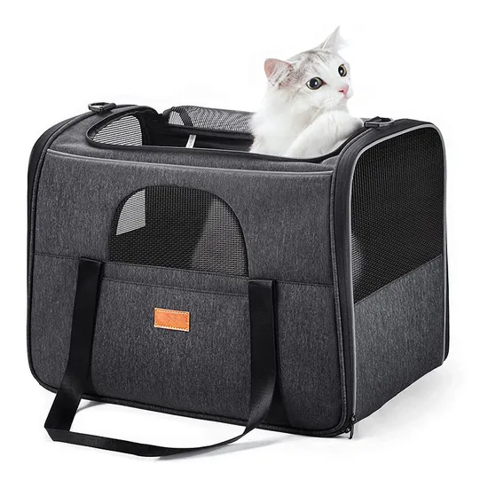 Portable Cat Dog Carrier Bag Breathable Pet Organizer Pouch Folding Transport Pet Dog Carrier Bag