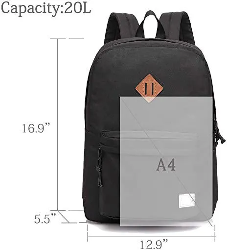 Customized Durable Leisure Water Resistant Casual Daypack Student College Backpack