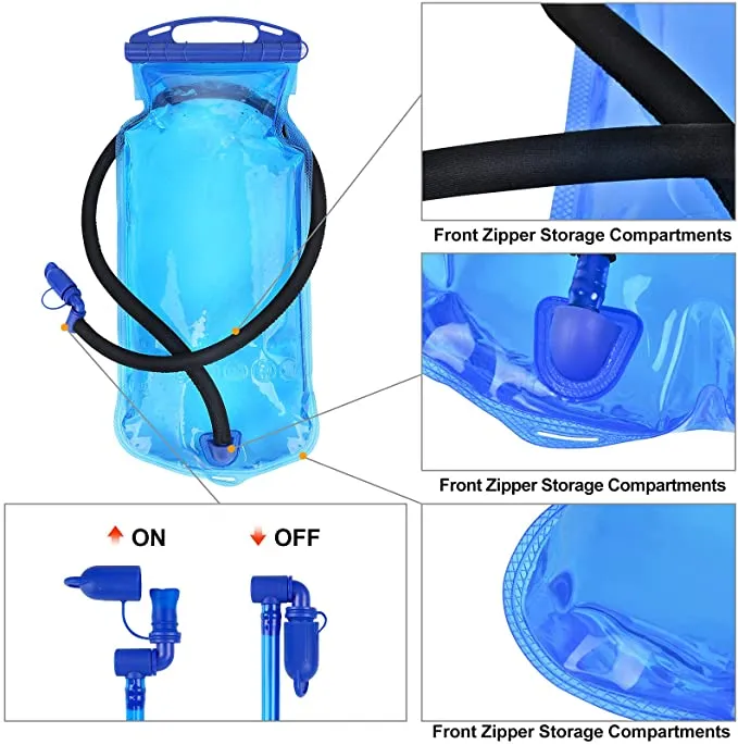 Factory Custom Outdoor Sports Hydration Pack with 2L Water Bladder Cycling Backpack Motor Driving Hiking Walking Bag