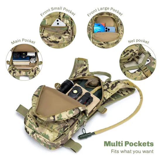 Factory Custom Tactical Hydration Backpack with Water Bladder