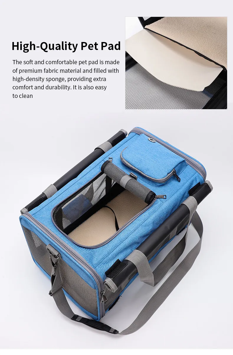 Portable Pet Outdoor Travel Products Soft Sided Foldable Breathable Small Dog Cat Puppy Carrier Sling Bag
