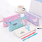 Creative Stationery Cartoon Cute PU Leather Unicorn Pencil Bag