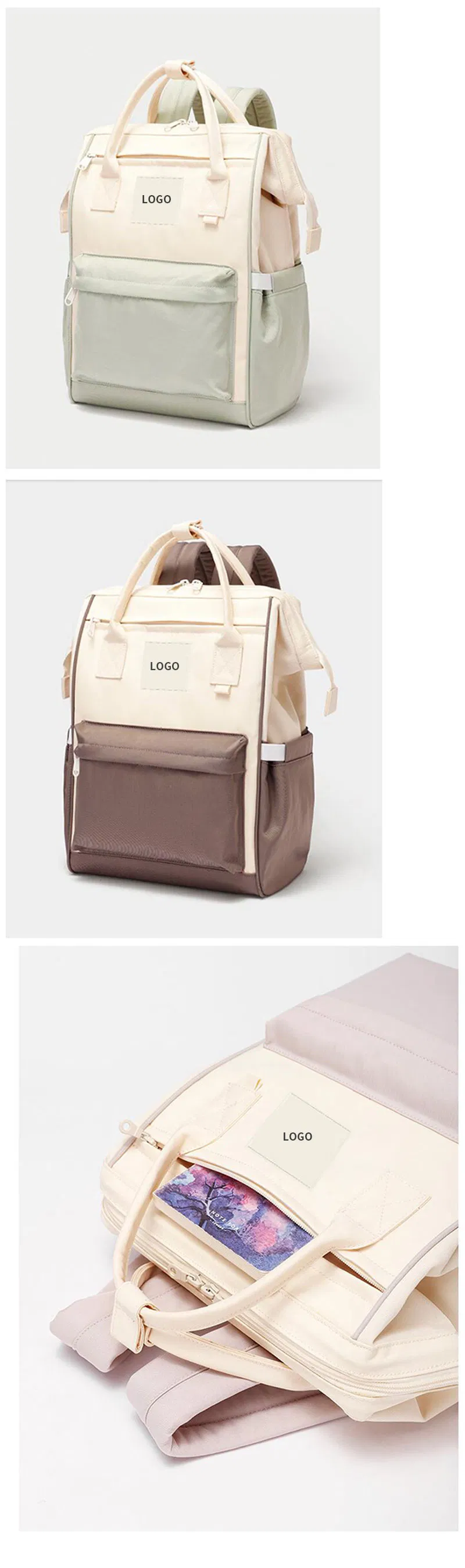Factory Cute Fashion Custom Waterproof Nylon Travel Sports Laptop Backpack Women School Bags Backpack
