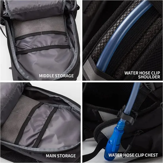 Outdoor Sports Hydration Pack with 2L Water Bladder Cycling Backpack Motor Driving Hiking Walking Bag Running Vest