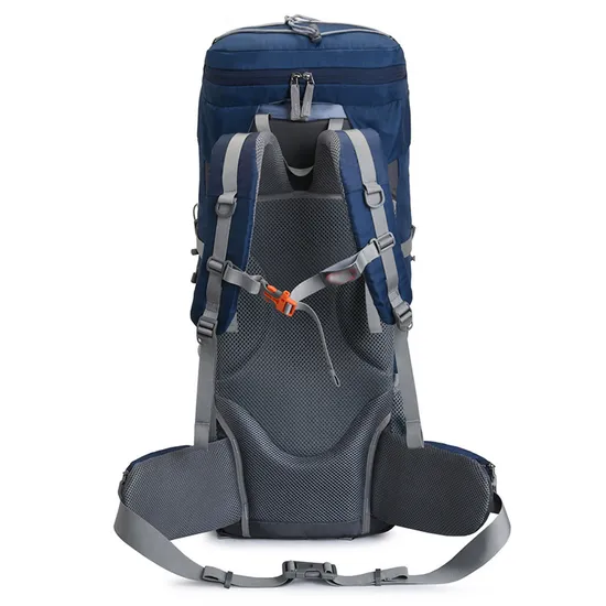 Factory Custom New 60L Hiking Bag Waterproof Backpack with Rain Cover Reflective