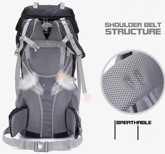 Large Capacity Hiking Backpacks for Camping Rucksack Durable Hiking Backpack Wholesale Ultralight New Casual Waterproof 60L