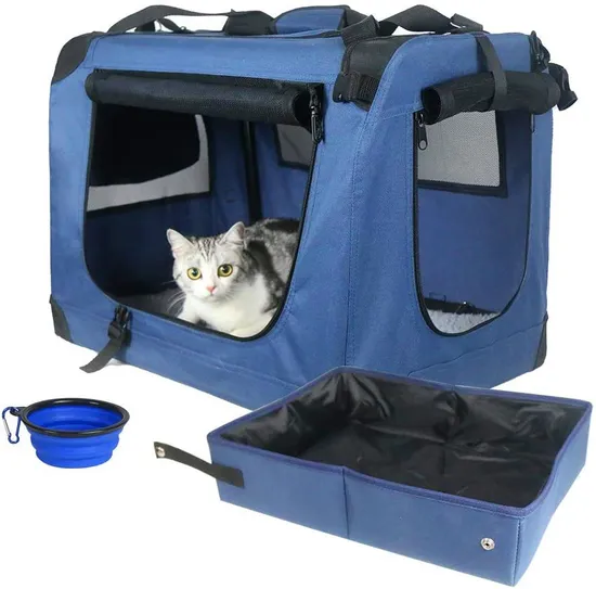 Custom Portable Folding Small Tote Cat Carrying Carrier Bag Travel Dog Pet Bag