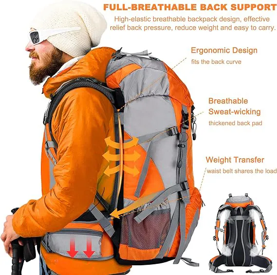 OEM Custom High Quality Waterproof Outdoor Multifunction Camping Backpack for Travelling Hiking Backpack Camping Bag