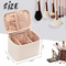 Custom OEM PU Leather Toiletry Portable Handle Washable Makeup Bag Travel Cosmetic Bag