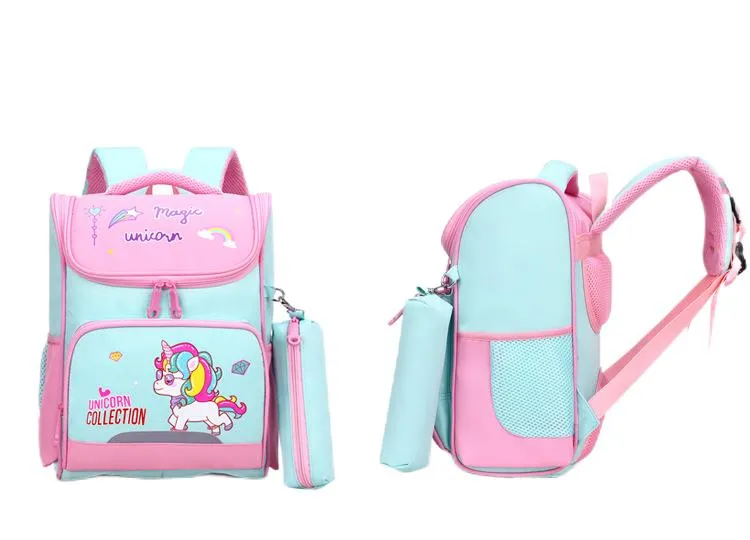 New Elementary School Children&prime;s Backpacks for Boys and Girls with Reduced Load Backpacks