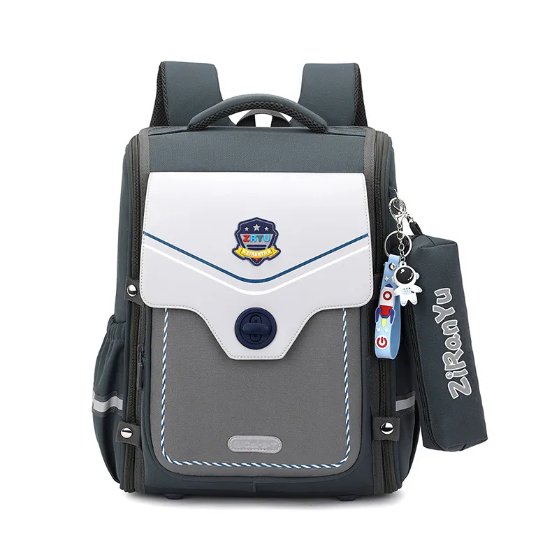 New Backpack 3-6 Grade Spine Protection and Weight Reduction for Boys and Girls Large Capacity Student Backpack